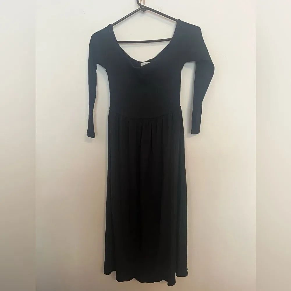 Urban Outfitters Black Long Sleeve Dress